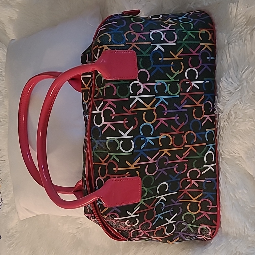 Y2K Calvin Klein rainbow initial purse